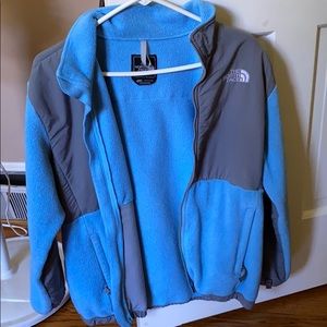 The north face blue fleece girls XL